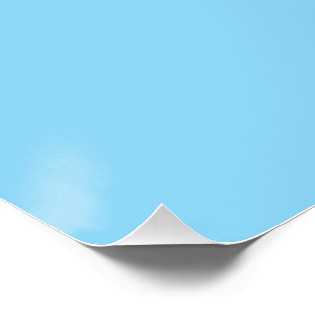 Solid light blue background evenly coloured poster (Corner)