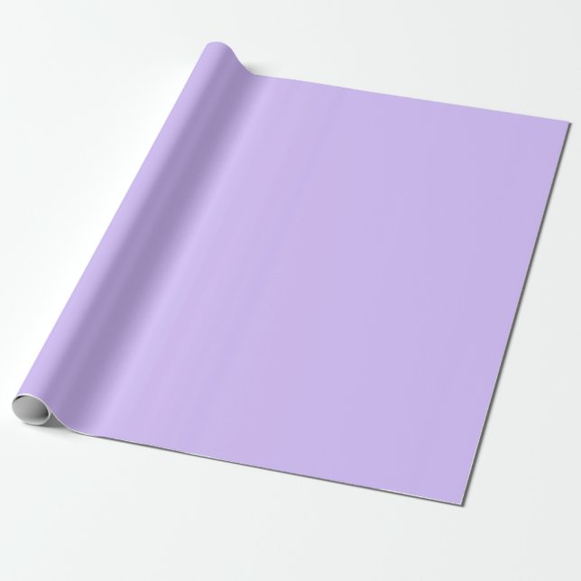 Solid Light Misty Purple Wrapping Paper (Unrolled)