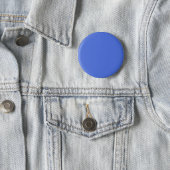 Solid light royal blue 6 cm round badge (In Situ)
