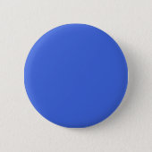 Solid light royal blue 6 cm round badge (Front)