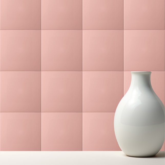 Solid light salmon pale red ceramic tile (Creator Uploaded)