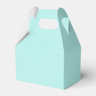 Solid light turquoise favour box