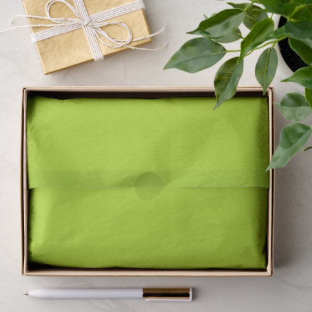 Solid Lime Green Color Tissue Paper (Gift)