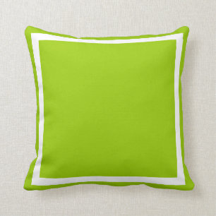solid lime green pillow