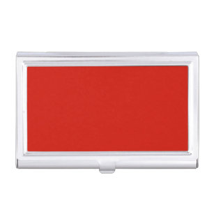 Solid lipstick red business card holder