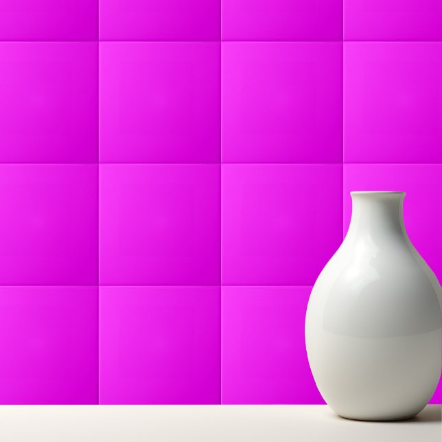 Solid magenta fuchsia ceramic tile (Creator Uploaded)
