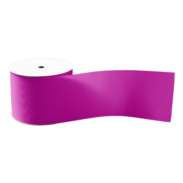 Solid Magenta Ribbon Grosgrain Ribbon (Spool)