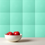 Solid magic mint ceramic tile<br><div class="desc">Solid colour magic mint design.</div>