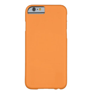 solid mango orange color barely there iPhone 6 case