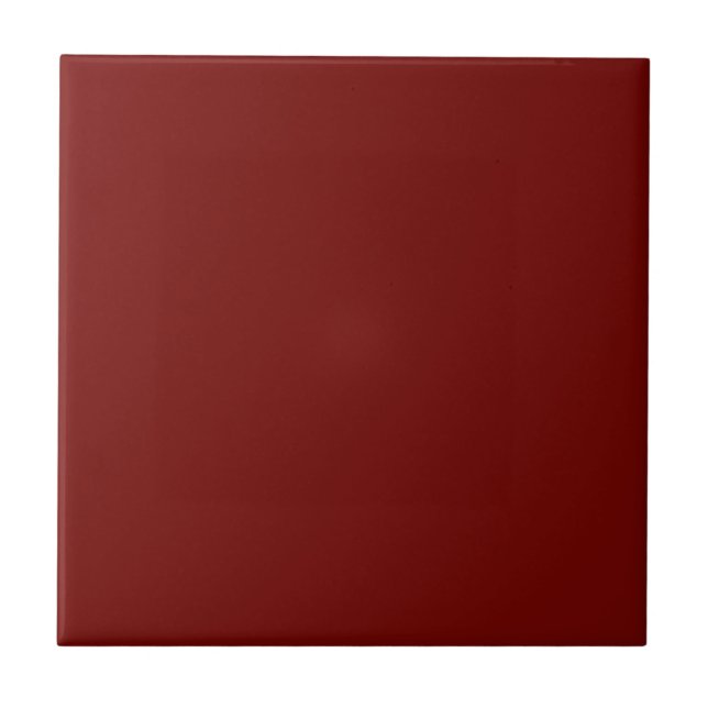 Solid Maroon Red Ceramic Tile (Front)