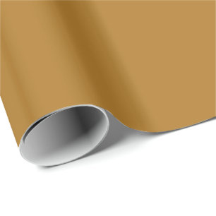 Solid Matte Gold Wrapping Paper