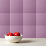 Solid mauve orchid smoke ceramic tile<br><div class="desc">Solid mauve orchid smoke design.</div>