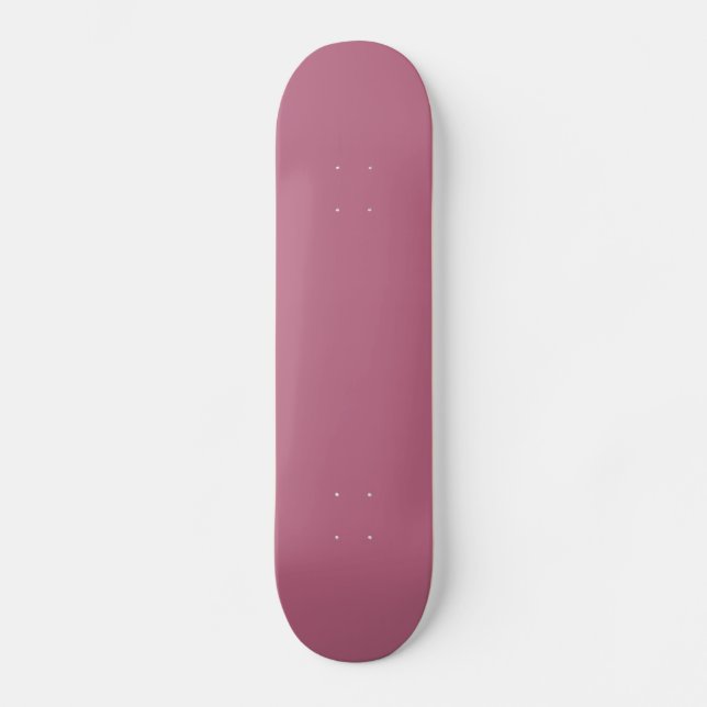 Solid Mauve Pink Skateboard (Front)