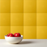 Solid medium cadmium yellow amber ceramic tile<br><div class="desc">Solid medium cadmium yellow amber design</div>
