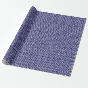 Solid Midnight Blue Square Shapes Wrapping Paper