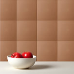 Solid milk chocolate brown ceramic tile<br><div class="desc">Solid color milk chocolate brown design.</div>