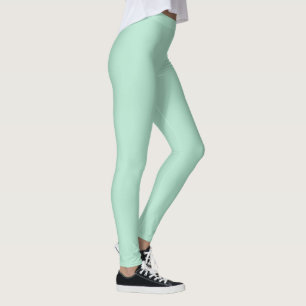 Solid Mint Green Colour Leggings