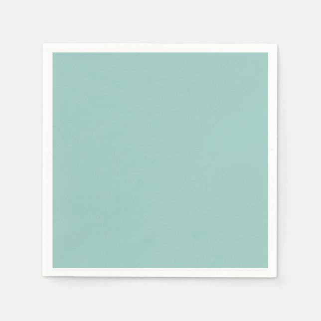 Solid Mint Green Colour Minimal Napkin (Front)