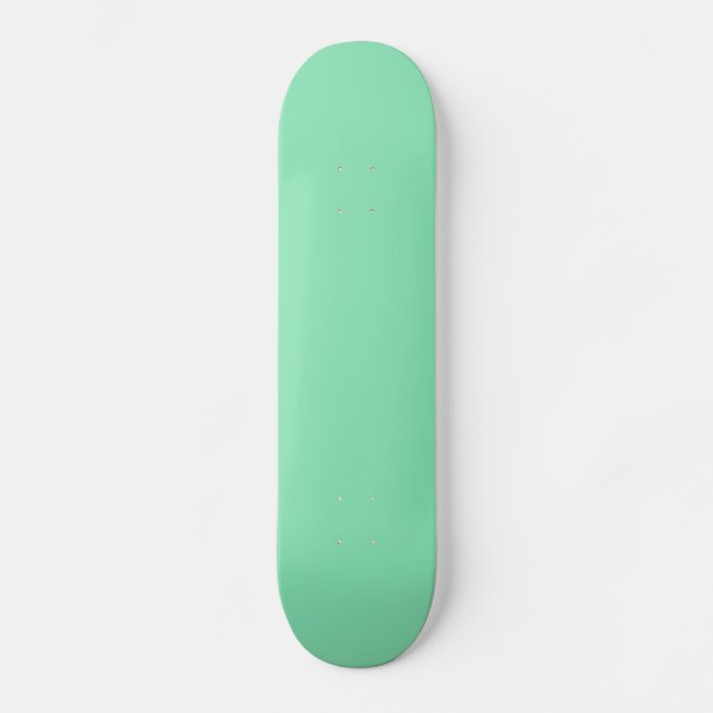 Solid Mint Green Skateboard (Front)
