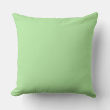 Solid Mint Green Throw Pillow