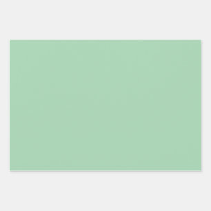 Solid Mint Green  Wrapping Paper Sheet