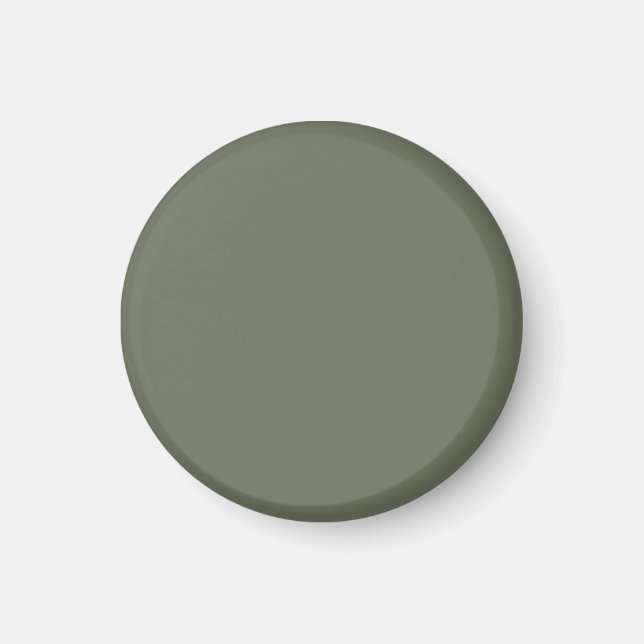 Solid Moss Green Custom Magnet (Front)