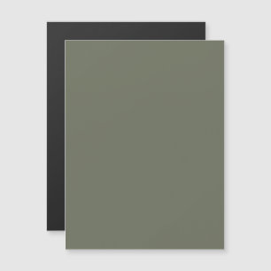 Solid Moss Green Thin Magnetic Card – Customisable