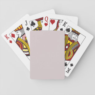 Solid mountain haze silver pink playing cards
