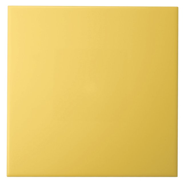Solid Mustard Yellow Ceramic Tile (Front)