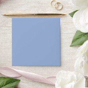 Solid Muted Cornflower Blue Square Envelope