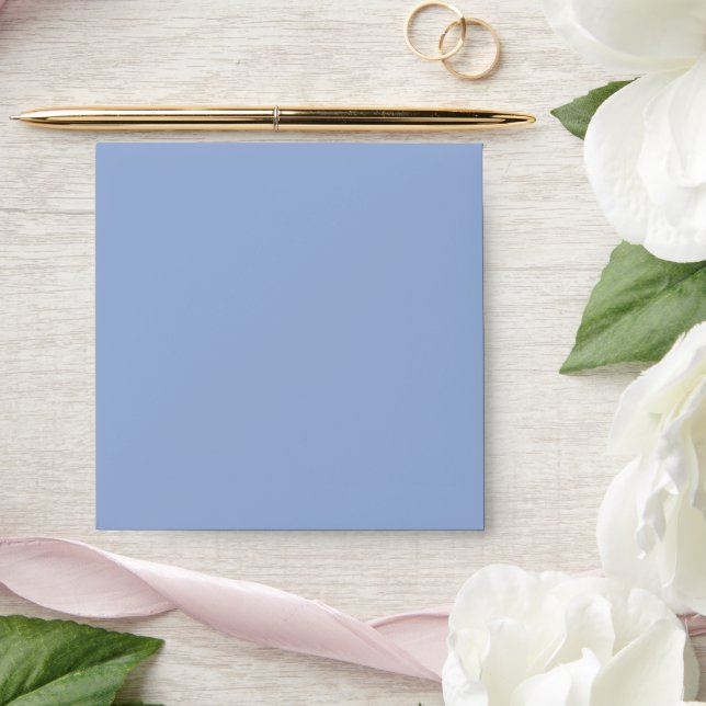 Solid Muted Cornflower Blue Square Envelope (Wedding)