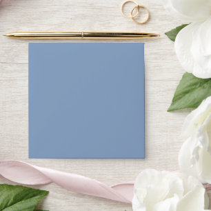 Solid Muted Icy Blue Square Envelope