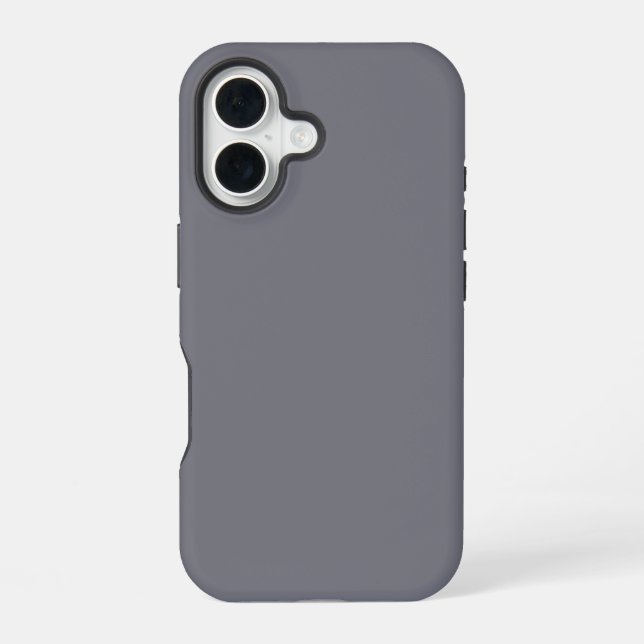 Solid Natural Titanium Colour iPhone 16 Case (Back)