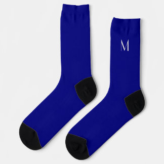 solid    Navy  blue- add monogram  Socks