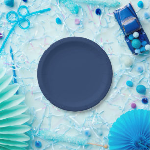 Solid Navy Blue All Occasion Paper Plates
