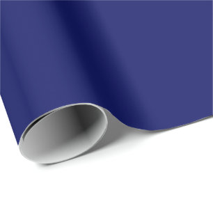 Solid Navy Blue Colored Wrapping Paper