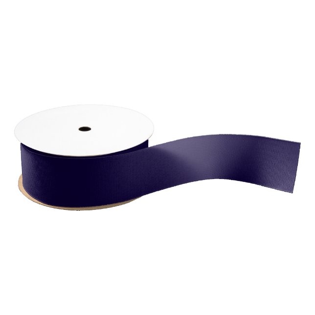 Solid Navy Blue Grosgrain Ribbon (Spool)