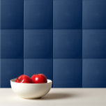 Solid navy indigo blue ceramic tile<br><div class="desc">Solid color navy indigo blue design.</div>