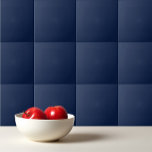 Solid navy night blue ceramic tile<br><div class="desc">Solid color navy night blue design.</div>