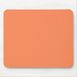 Solid Nectarine Orange Mouse Pad