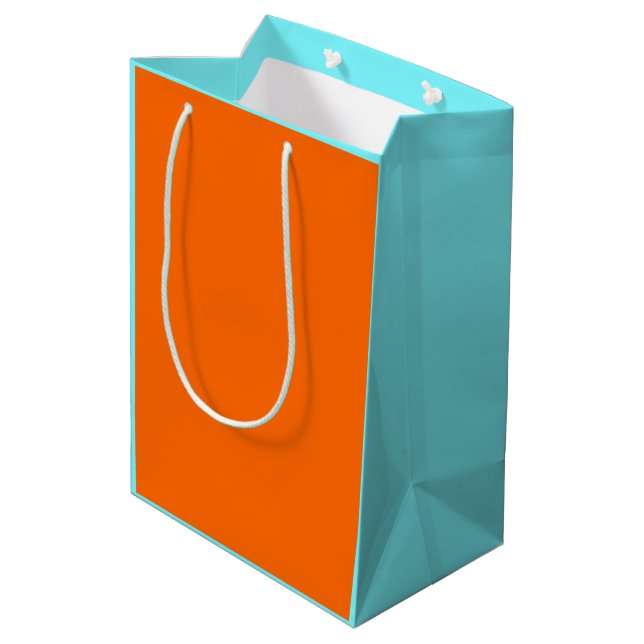 solid neon colours medium gift bag (Back Angled)