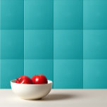 Solid ocean blue teal ceramic tile<br><div class="desc">Solid ocean blue teal design.</div>