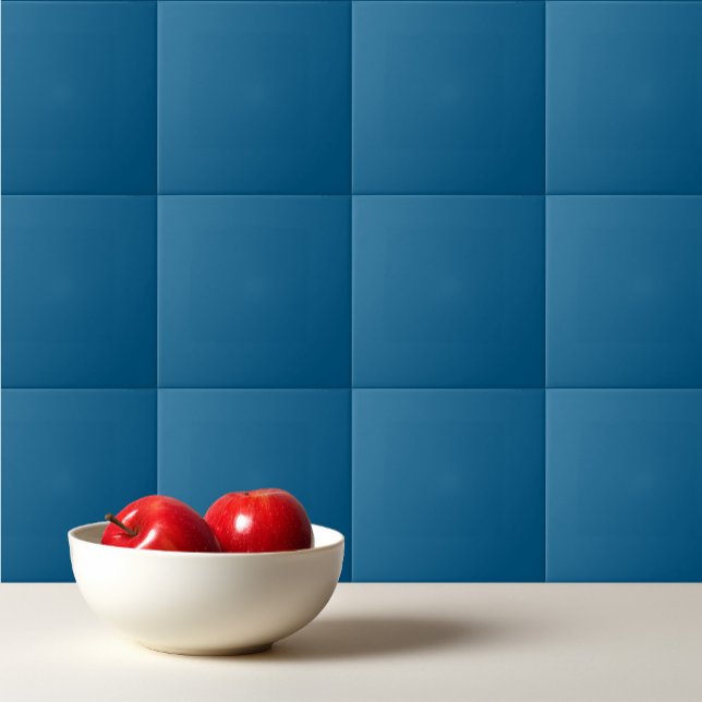 Solid ocean dark blue navy ceramic tile (Creator Uploaded)