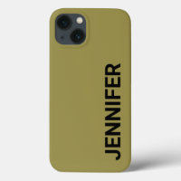 Solid Offbeat Green Custom Name