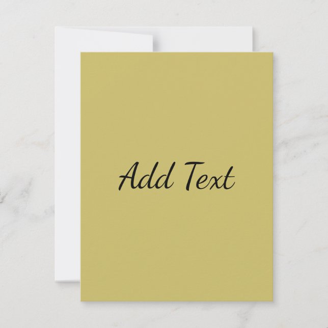 Solid Olive Card (Front)