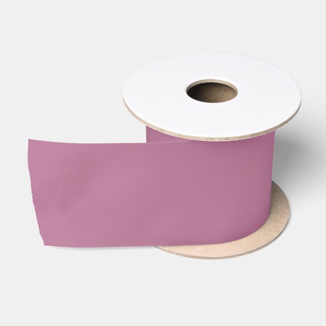 Solid opera mauve puce satin ribbon (Spool)