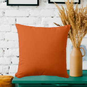 Solid Orange Cushion for Autumn Decorations