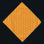 Solid Orange Pet Large Bandanna with White Dots<br><div class="desc">Brighten your pet’s look with this Solid Orange Large Bandanna featuring cheerful white dots. Made from soft,  breatheable fabric,  it’s perfect for everyday adventures or festive occasions. The bold orange hue adds a fun,  energetic touch while keeping your pet stylish and comfortable.</div>
