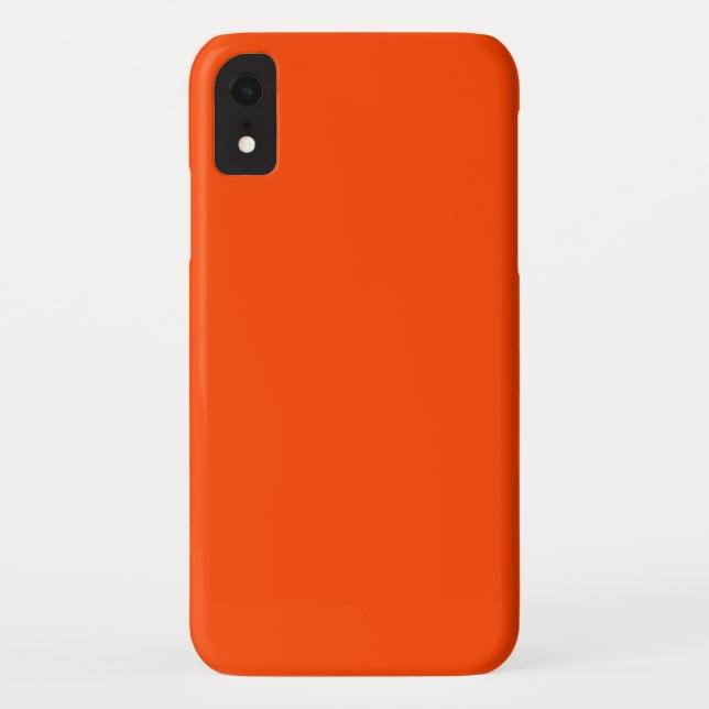 Solid Orange Red Case-Mate iPhone Case (Back)