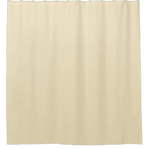 Solid Pale Moon Yellow Shower Curtain